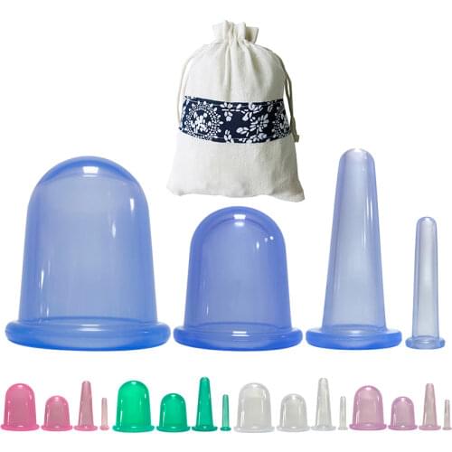 4Pcs Jar Vacuum Cupping Cans for Massage Ventosa Celulitis Suction Cup Suction Cups Face Massage Cans Anti Cellulite for Body