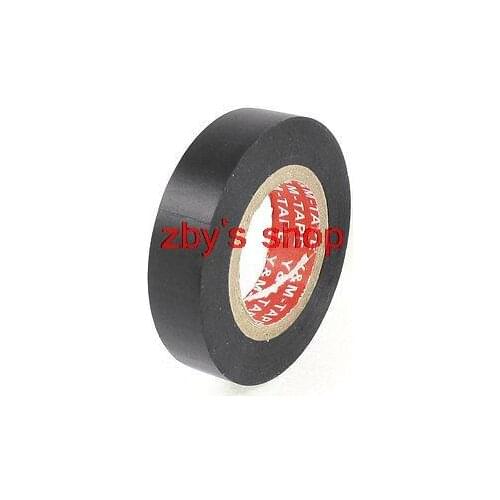 49Ft Long 16mm Width Black PVC Adhesive Electrical Insulation Tape