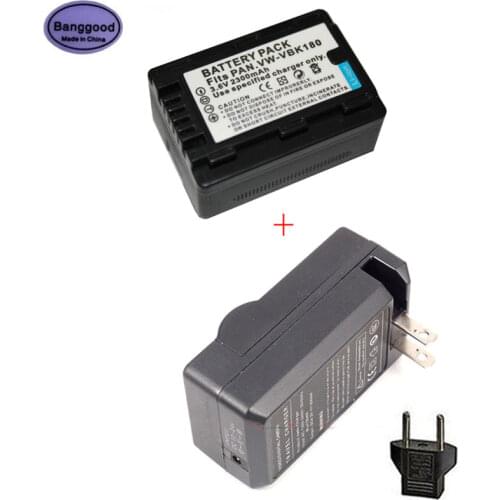New 3.6V 2300mAh VW-VBK180 VW VBK180 Camera Battery For Panasonic HC-V700MGK HC-V10GK HC-V100GK HC-V100MGK HC-V500GK HC-V500MGK