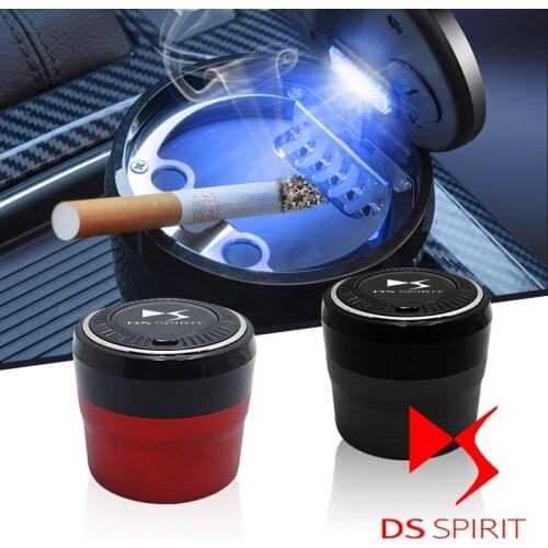 Car ashtray cenicero abs led Push button switch for DS SPIRIT DS3 DS4 DS4S DS5 DS 5LS DS6 DS7 WILD RUBIS Car Accessories