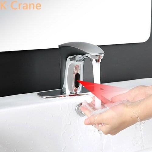 Touchless Automatic Faucet Infrared Motion Smart Sensor Tap Bathroom Basin Sink Inductive Torneira Washbasin Battery Faucets Tap