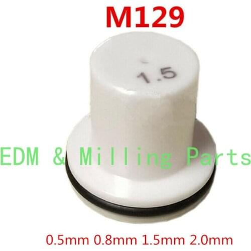 Wire EDM M129 X058D054H02 Jet Water Nozzle White Ceramic 0.5mm 0.8mm 1.5mm 2.0mm For CNC DWC-HA/SA/SB/SZ/SX/QA/RA/FA Service