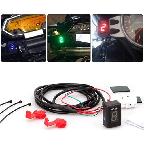 Motorcycle LCD Electronics 6 Speed 1-6 Level Gear Indicator Digital Gear Meter For Yamaha FZ16 FZ400 FZ6 FZ6R XJ6 XJR400 YS250