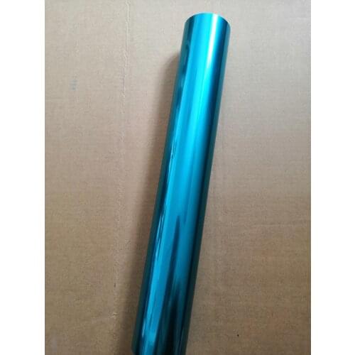 Metallic foil deep matt lake blue color 156 Hot stamping foil hot press on paper or plastic heat transfer film 21cm x 120m