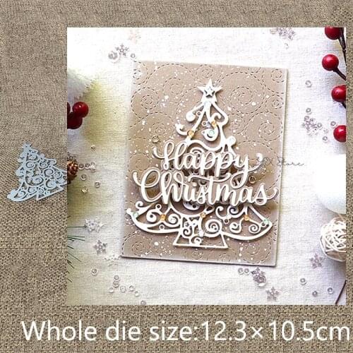 XLDesign Craft Metal Cutting Die stencil mold star Christmas tree decoration scrapbook Album Paper Card Craft Embossing die cuts