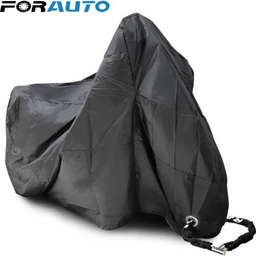 Motorcycle Rain Covers UV Protective Universal Waterproof Dustproof Outdoor Motorcycle Rain Coat With Anti-theft Lock Hole