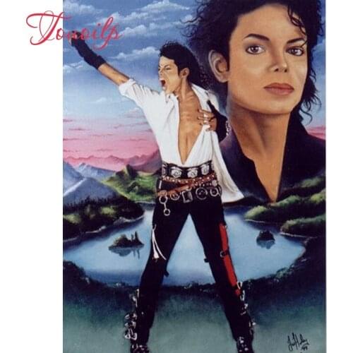 Rock star Michael Jackson spuare&round 5d diamond painting crystal Painting full diamonds decorative diy diamond embroidery kits