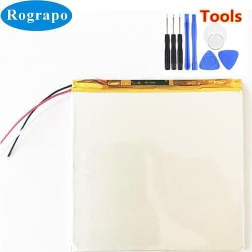 New 3.8V 5300mAh Li-Ploymer Battery For Teclast M89 Pro Tablet PC Accumulator 3-Wire+Tools