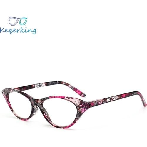 Women Men Cat Eye Reading Glasses Toughness ultra-light Resin Material For Female Male Reading Presbyopic Glasses Eyewear HA-06
