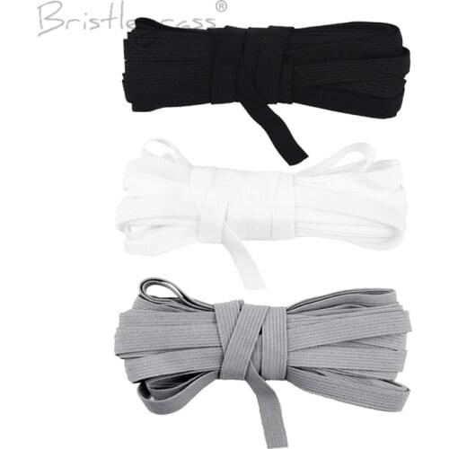 BRISTLEGRASS Wholesale 100 Yard by Roll 7mm Solid Skinny Elastic Spandex Band Kids Hairband Headband Lace Trim DIY Sewing Notion