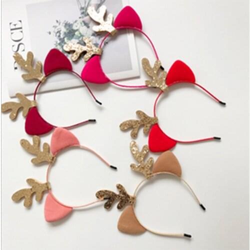Christmas headdress 2019 new headband antlers elk headband