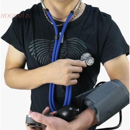 Stethoscope + Sphygmomanometer Heart Child Adult Professional Doctor Use Multi Purpose Clock With stetoscopio Medical Equipment
