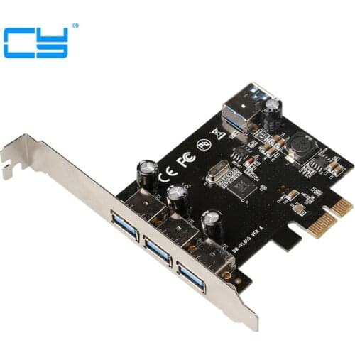 USB 3.0 (3 + 1) 3 pci-e PCI Externo + 1 Portas Internas Experss Controlador pcie riser Card adaptador atacado