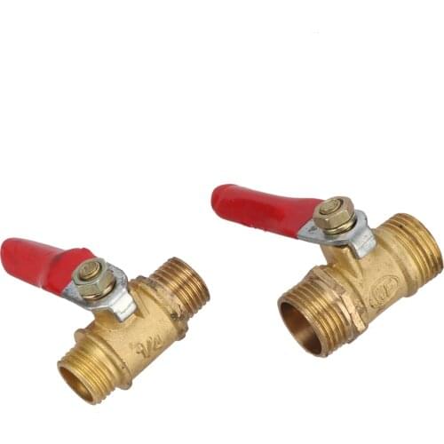 1/4",3/8" Male Thread Brass Ball Valve Garden Waterstop Brass Ball Valve Garden installation aquarium connection water valve