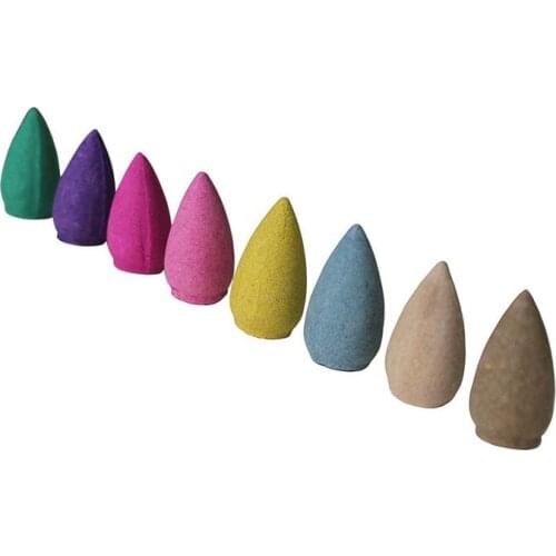 100pcs Reflux incense cones aromatherapy Lavender Rose Jasmine