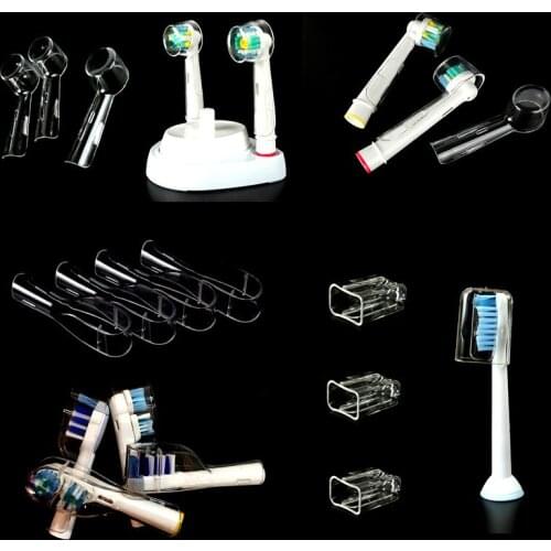 3-5 Pcs/set Travel Electric Toothbrush Heads Protective Cover Tooth Brush Heads Keep Clean Fit for Oral-B Brush Head Cover Cap
