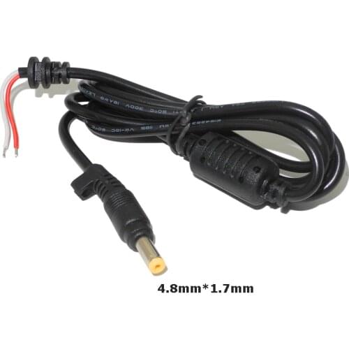 4.8x1.7mm DC Power Charger Plug Cable yellow Connector for Hp 510 530 550 620 625 Laptop adapter charger DC connector