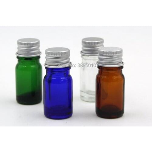 5ml Small Glass Bottle Vial Pendant With Aluminum Lid For Wedding Holiday Decoration Christmas Gifts F251