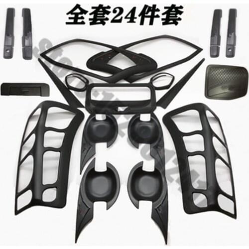 ABS Door Handle Cover Fuel Tank Cover Gas Tank Cover Front Rear headlight Lamp Cover for ISUZU DMAX D-MAX 2012-2015 Car styling