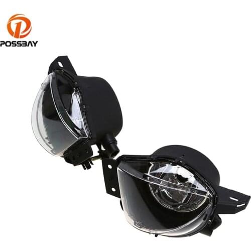 POSSBAY Car Front Fog Lights Lamp Clear Lens Fog Lamp Assembly Housing Fit H11 Bulbs Car Styling for BMW 3 Series E90 E91 04-08