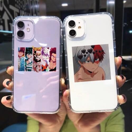 My Hero Academia Phone Cases for IPhone 12 Pro 7 8 Plus TPU Coque for IPhone 11 Pro X XS MAX XR SE2 Deku Bakugou Midoriya Cover