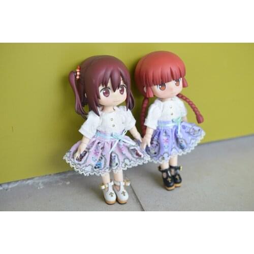 Childrens hand toys 1 / 12 ob11 doll suger BJD / SD doll accessories ob11 Handmade doll accessories for Printed Dress