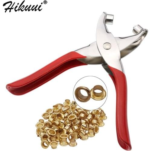Eyelet Punch Plier Leather Fabric Canvas Hole Puncher Tool Scrapbook Eyelet Metal Stomatal Rivet Button Kit DIY Manual Tools Kit