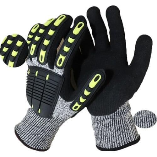 Breathable non-slip impact-resistant puncture-resistant and enhanced gripping high quality gloves