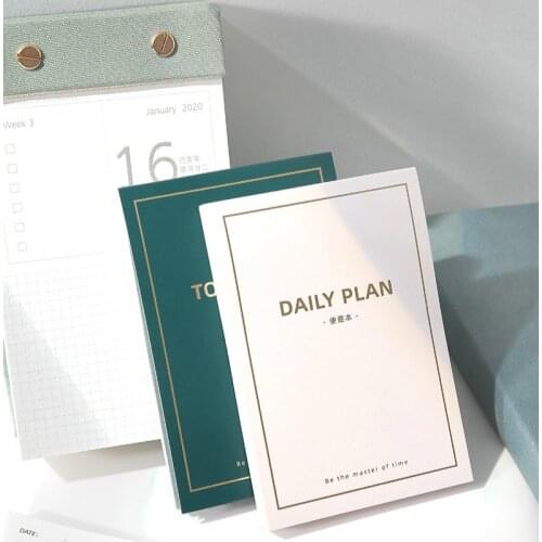 Creative Portable Daily Monthly Planner Notebook to Do List Message Note Sticker Memo Pad Diary Notebook Agenda Memo Stationery