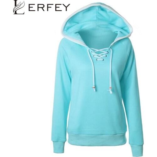 LERFEY Autumn Winter Sweatshirt Women Casual Solid Hoodie Lapel Hooded New Sweatshirts Pullovers Thicken Female Hoodies