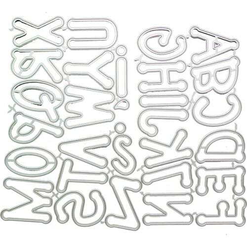 YINISE CUT Metal Cutting Dies For Scrapbooking letter Stencils Scrapbook DIY Album Cards Decoration Embossing Die Cuts Cutter