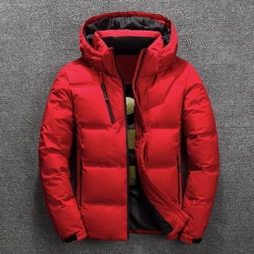High Quality White Duck Down Parkas Men Winter Down Jacket Mens Thick Warm Snow Parka Jacket Overcoat Windbreaker Hooded Parkas