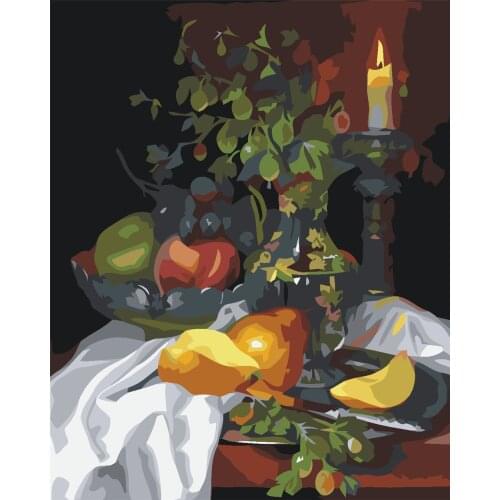 Moment Diy Painting By Number Canvas Kits Cat Decor For Home Frameless Acrylic Paint Coloring By Numbers Animal Handpainted