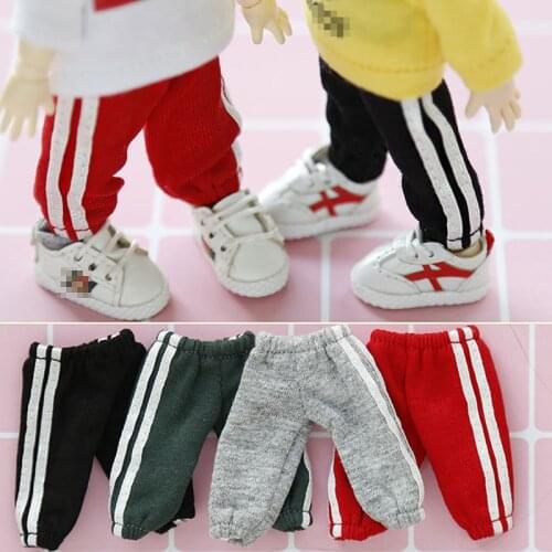 Ob11 doll clothes casual side sports pants jacket with hat for molly body9 obitsu11 1/12bjd clothes doll accessories