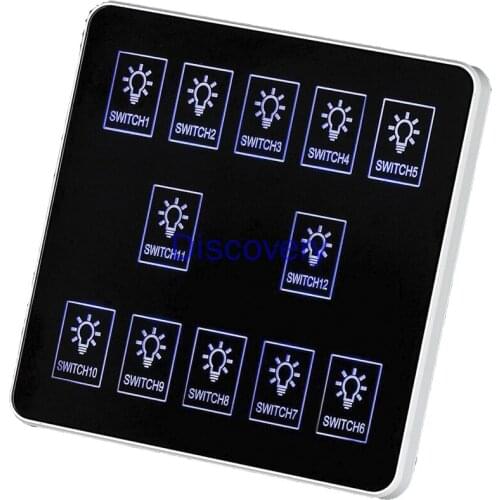 Panel 86 Type Touch Switch Panel Intelligent Wall Switch RS485 Communication Customization Programmable Intelligent Control