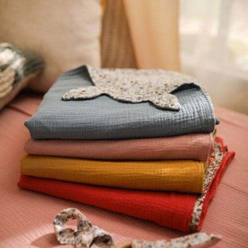 Newborn Baby Swaddle Wrap 120*120cm Cotton Blanket Double-Side Printed Bathing Towel Infant Stroller Sleep Cover Bedding