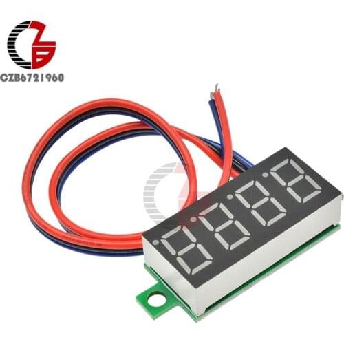 DC 0-100V 0.36" Digital Voltmeter Panel 4 Digit High Accuracy Car Voltage Meter 12V 48V 60V Battery Capacity Tester Detector
