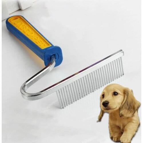 Dog Cat Hair Removal Comb Pet Grooming Brush Tool Stainless Steel Rake Trimmer Comb for Dogs Cats Hair Flea Fur Shedding Tools