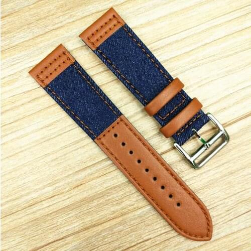 New 1PCS 22mm genuine leather Watch band watch straps good quality 6 color available