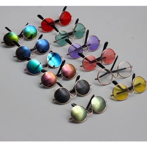1 Pcs 7.5cm Sunglasses For 1/6 BJD Blythes Dolls as Fit 18inch Gril Doll DIY Glass Christmas Gift Kids Toys W033