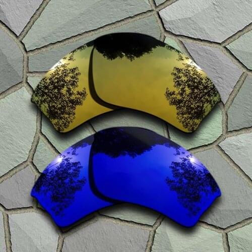 Yellow Golden&Violet Blue Sunglasses Polarized Replacement Lenses for Oakley Half Jacket XLJ