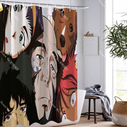 Bounty Hunter Shower Curtains Cowboy Bebop Waterproof Polyester For Bathroom Shower Curtain Home Custom Bathroom Curtain