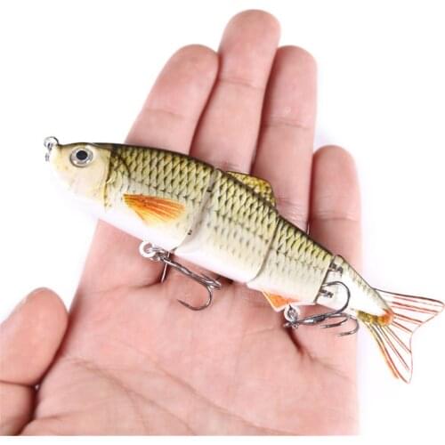 1Pcs 12cm 16.6g Sinking Wobblers Fishing Lure Multi Jointed Sections Artificial Hard Bait Swimbait Trolling Carp Fishing Tools