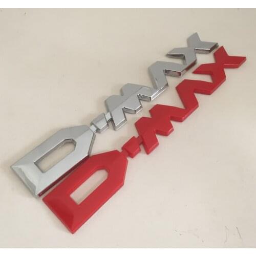 1pcs ABS DMAX D MAX D.MAX D-MAX car Letter Rear trunk Decals Emblem badge sticker Decal Car styling auto Accessories