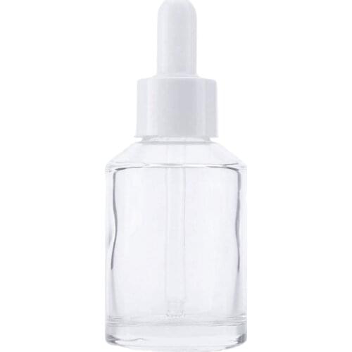 160PCS 30Ml 60ML Clear Glass Dropper Bottle Fillable Empty Cosmetic Packaging Container Vials Essential Oil Bottles