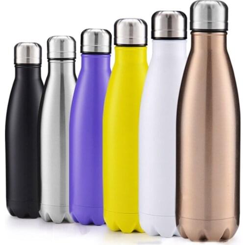 500ml Double-Wall Coffee Thermos Stainless Steel Insulated Tumbler Cola Beer Milk Tea Thermal Cup Vacuum Flask for Travel Mug