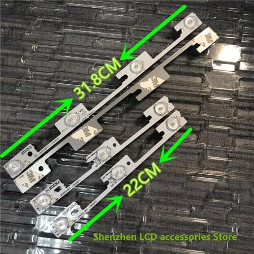 80Pieces/lot 32 inch For Konka LED32F1100CF LED32E330C LED32F1170CF 35017517 35018475 35018477 35018476 35018478 light bar 6V