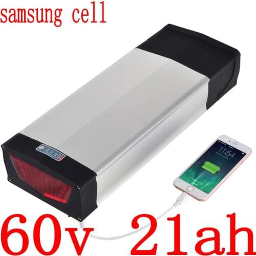 60V 1500W 2000W Electric Scooter Battery 60V 20AH Electric Bicycle Battery 60V 15AH 18AH 21AH Lithium Battery use samsung cell