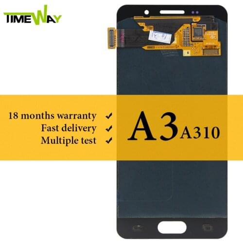 AMOLED Screen For Samsung A3 2016 LCD Display No Dead Pixel 4.7 Inch Touch Screen With Digitizer Assembly For Samsung A310 LCD