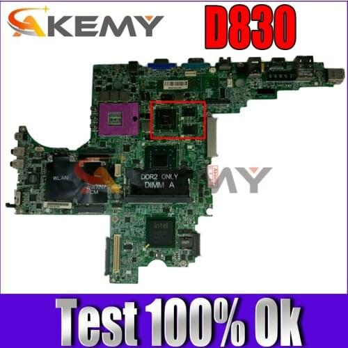 Free shipping For Latitude D830 Laptop Motherboard CN-0U377J 0U377J U377J DAJM7BMB8F0 PM965 S478 DDR2 working well